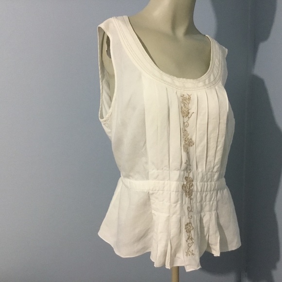 Emma James Tops - Linen Blend Peplum By Emma James Sz 12